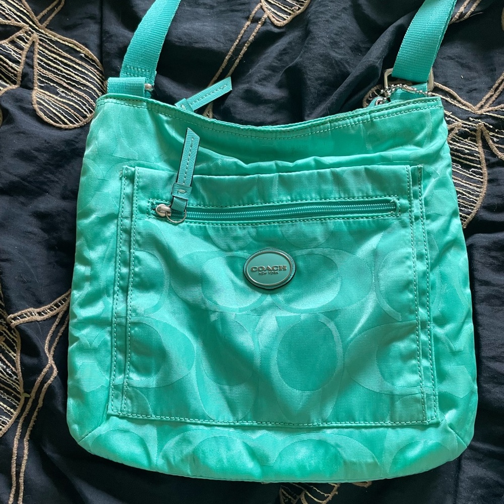 Coach Aqua Crossbody Bag